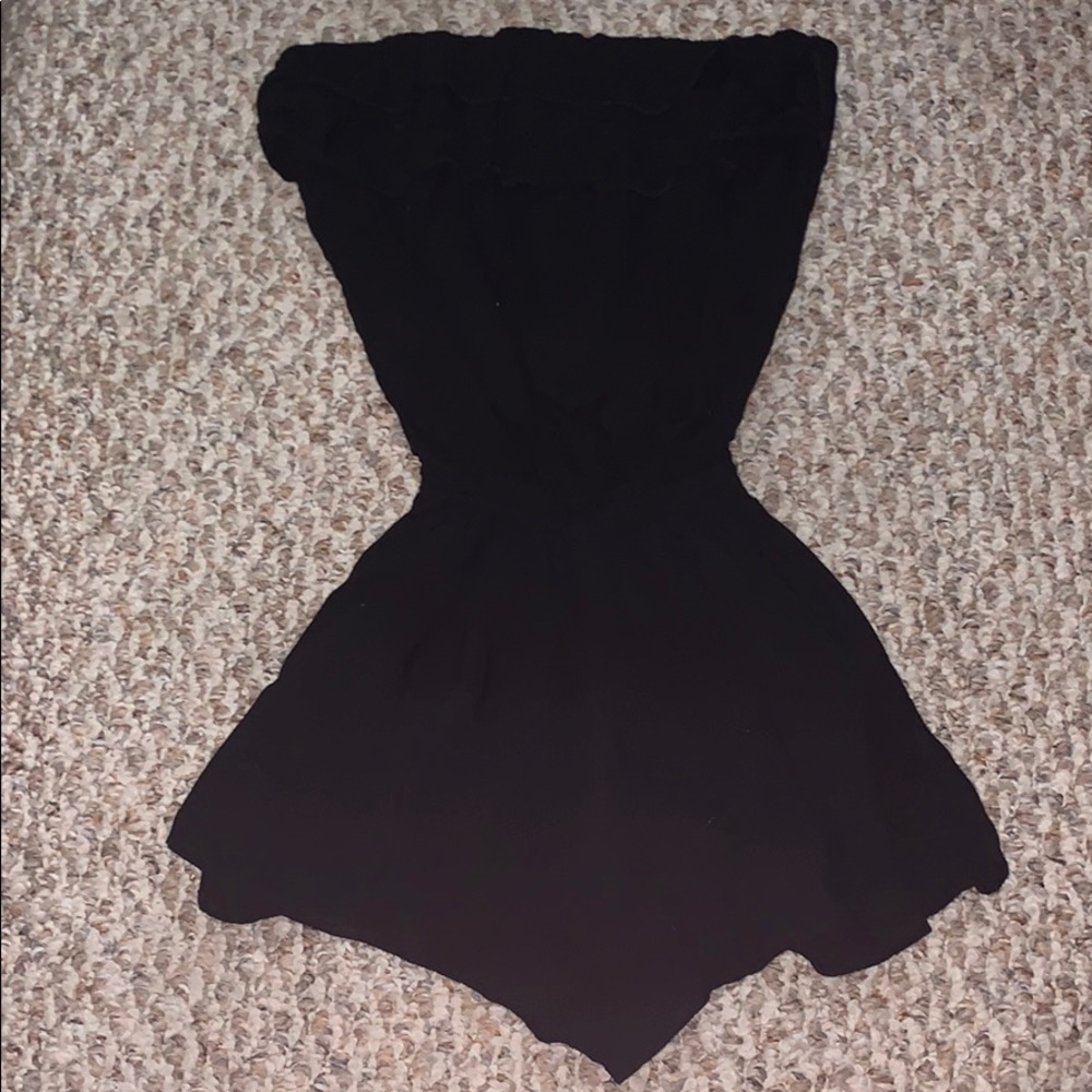 Strapless romper
